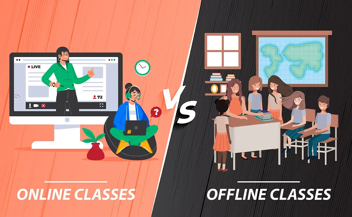 Onlene Classes vs Offlice Clasess